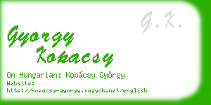 gyorgy kopacsy business card